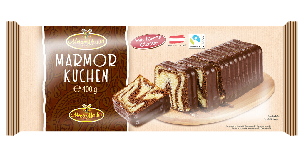 Marble cake with fine glaze 400g