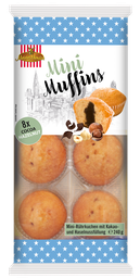 [84919] Mini muffins cocoa & hazelnut 8 pcs. 240g