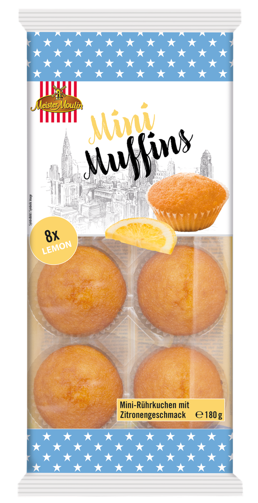 Mini muffins lemon 8 pcs. 180g