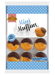 [84065] Mini muffins black & white 12 pcs. 280g