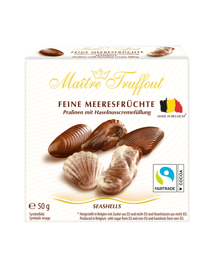 Mini-pralines sea shells 50g