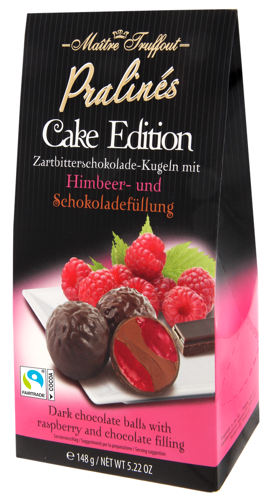 Pralines cake edition - raspberry & dark chocolate 148g