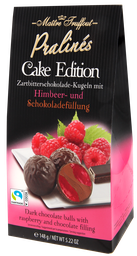 [89671] Pralines cake edition - raspberry & dark chocolate 148g
