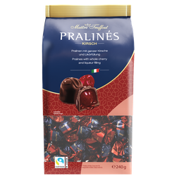 [86422] Pralines dark chocolate with cherry with liqueur 4% vol. 240g