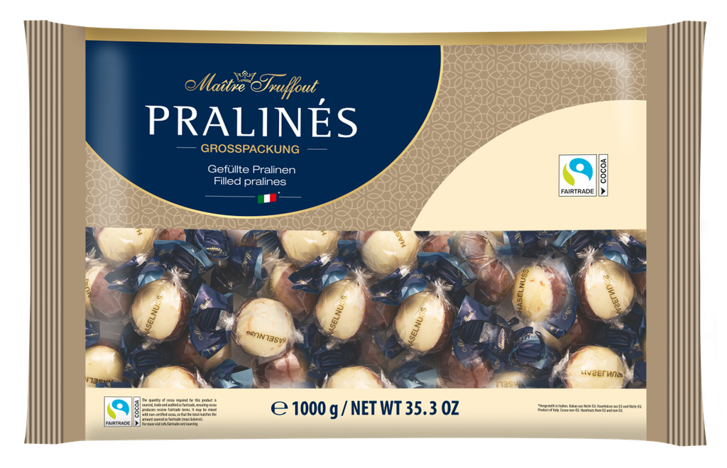Pralines duo with hazelnut cream filling 1kg