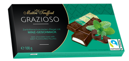 [86874] Grazioso dark chocolate with mint cream filling 100g (8x12,5g)