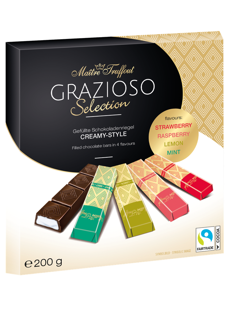Grazioso Selection Creamy Style Praline Bars 200g