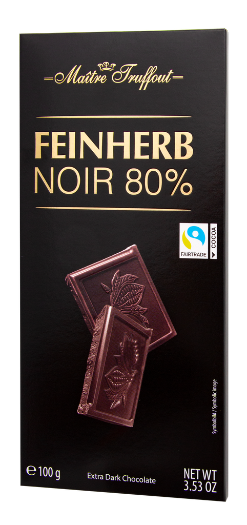 Premium extra dark chocolate 80% 100g