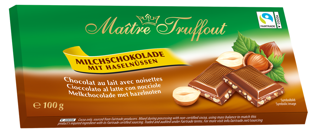 Milk chocolate with hazelnut 100g
