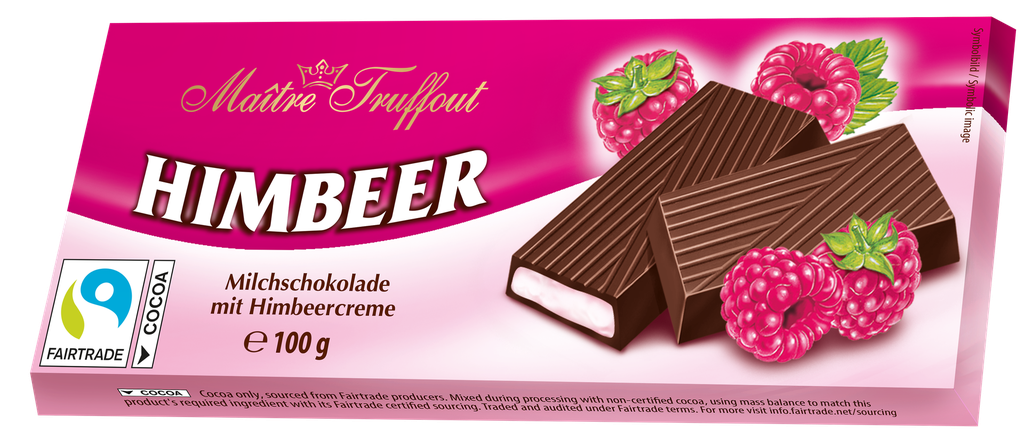 Cream chocolate raspberry 100g