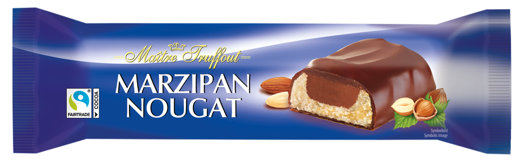 Marzipan-nougat bar with milk chocolate 75g