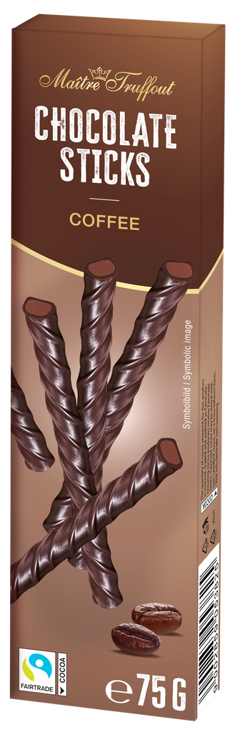 Dark chocolate sticks coffee 75g