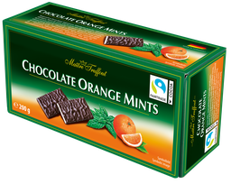 [87520] Chocolate Orange Mints - dark chocolate bars orange/mint 200g