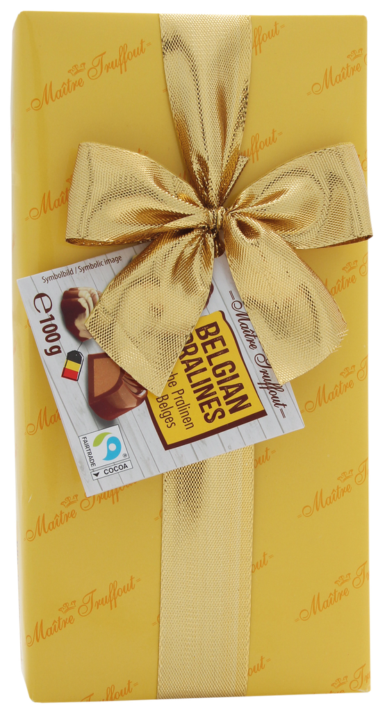 Assorted Belgian pralines yellow 100g