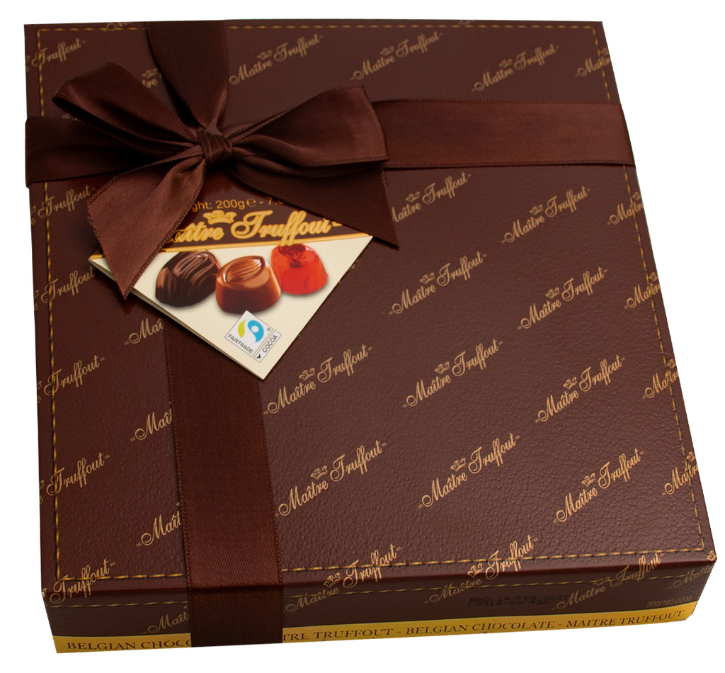 Assorted Belgian pralines dark 200g