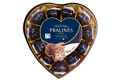 [84542] Pralines milk chocolate milk cream & cereals heart 165g