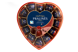 [86421] Pralines dark chocolate with cherry with liqueur 4% vol. heart 140g