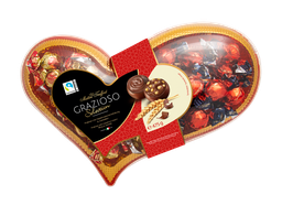 [87112] Assorted pralines Grazioso heart  475g