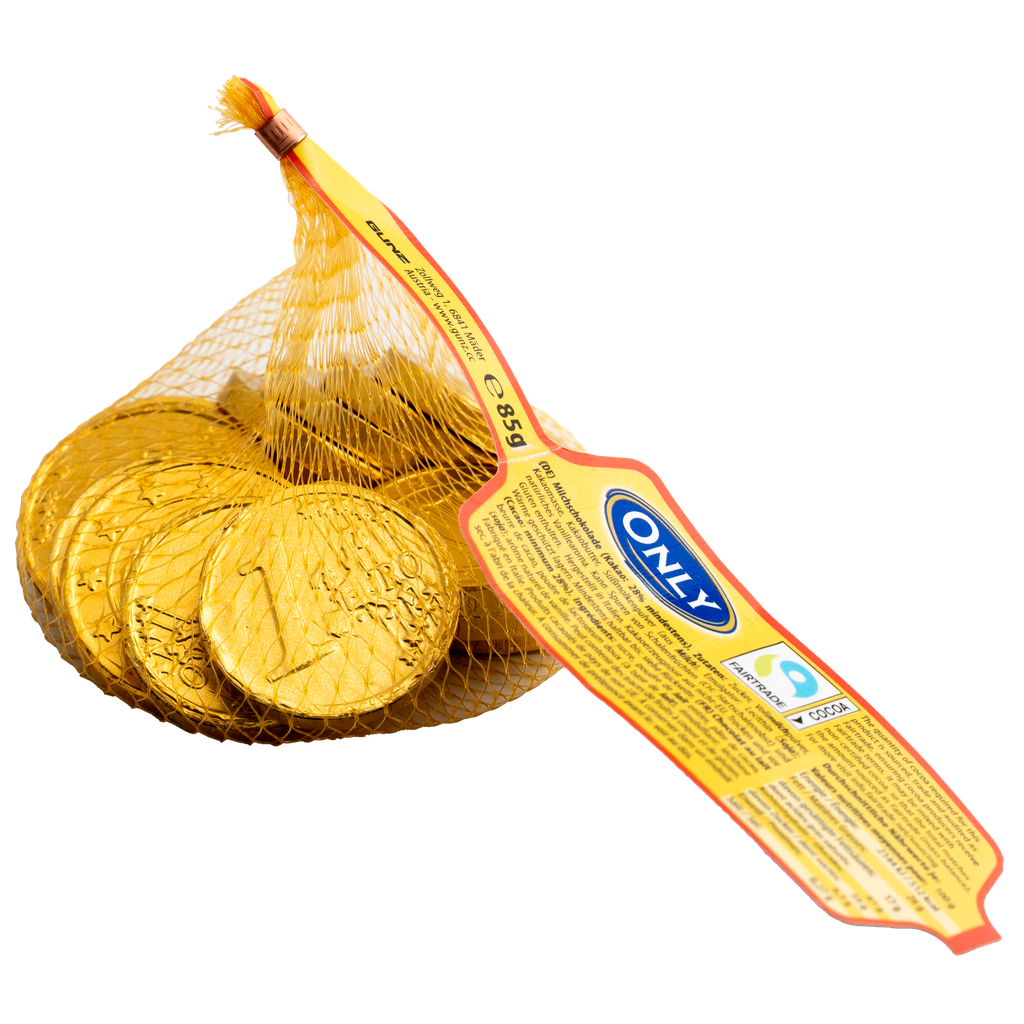 Gold coins milk chocolate 85g