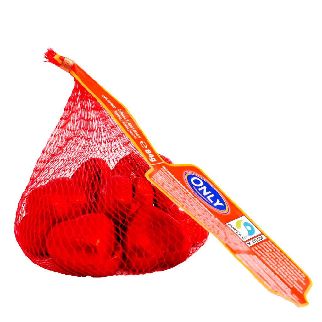 Hearts milk chocolate 84g