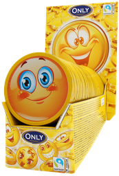 [92492] Emoji thaler milk chocolate 2x36x21,5g counter display