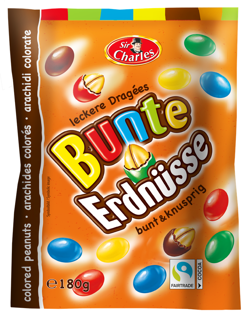 Colorful peanuts in milk chocolate 180g