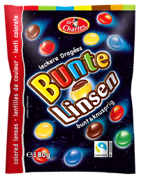 [92420] Colorful chocolate lentils with milk chocolate 180g