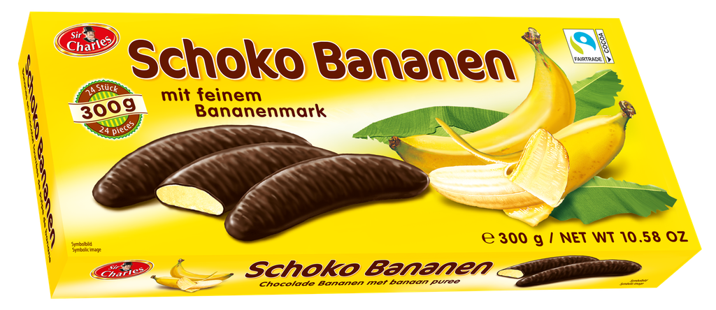 Chocolate bananas 300g