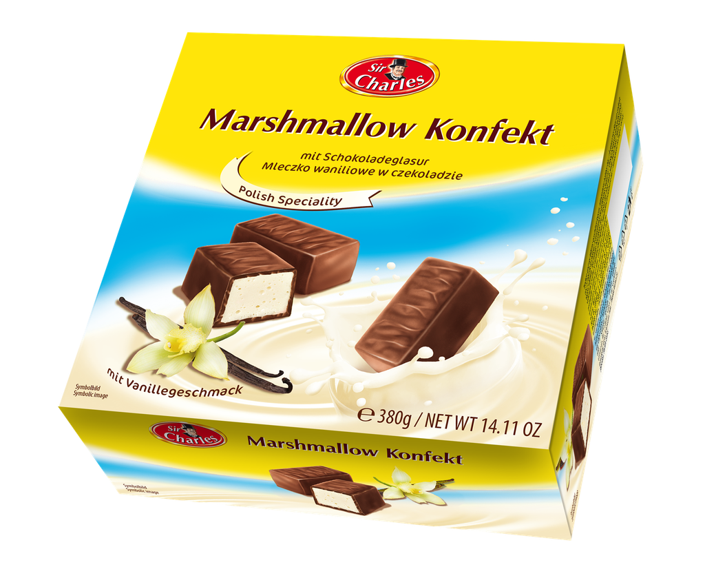 Marshmallows with chocolate glaze 380g