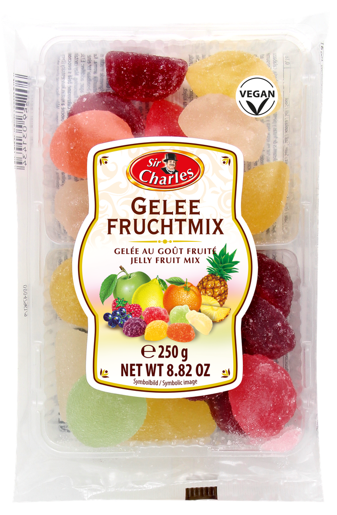 Sugared jellies with fruit flavour 250g
