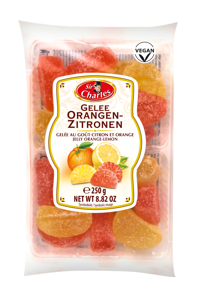 Sugared jellies with lemon and orange flavour 250g