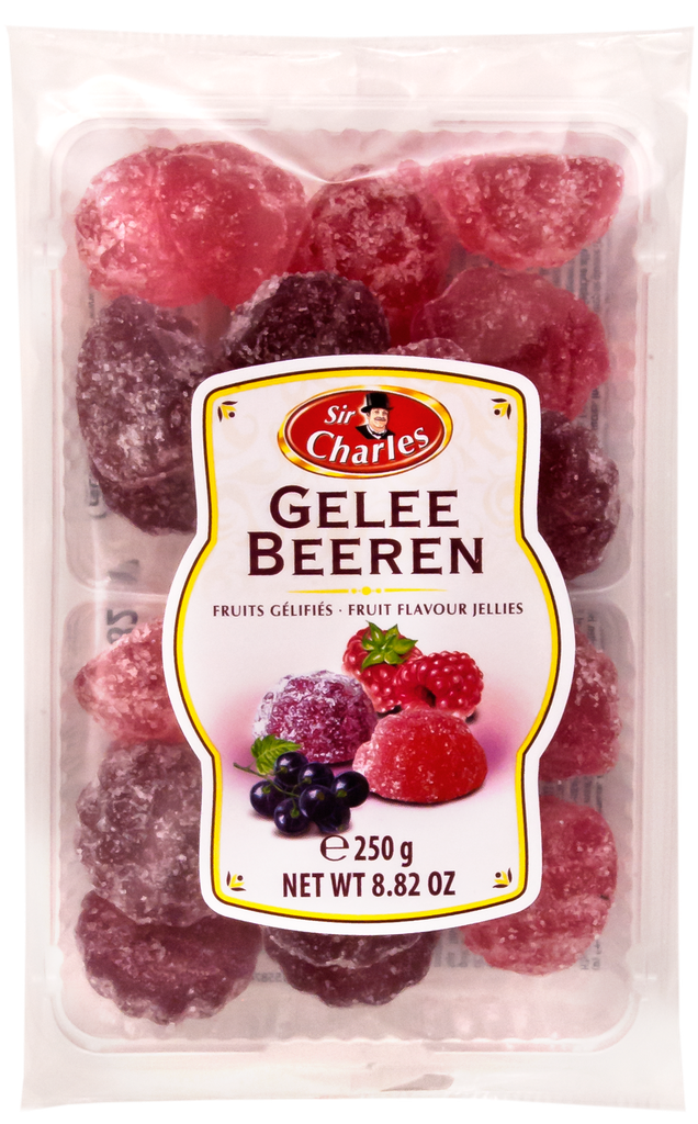 Sugared jellies with berries flavour 250g