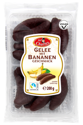 [85865] Chocolate coated banana flavoured jellies 200g