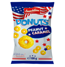 [96266] Donut Rings Caramel-Peanut 100g