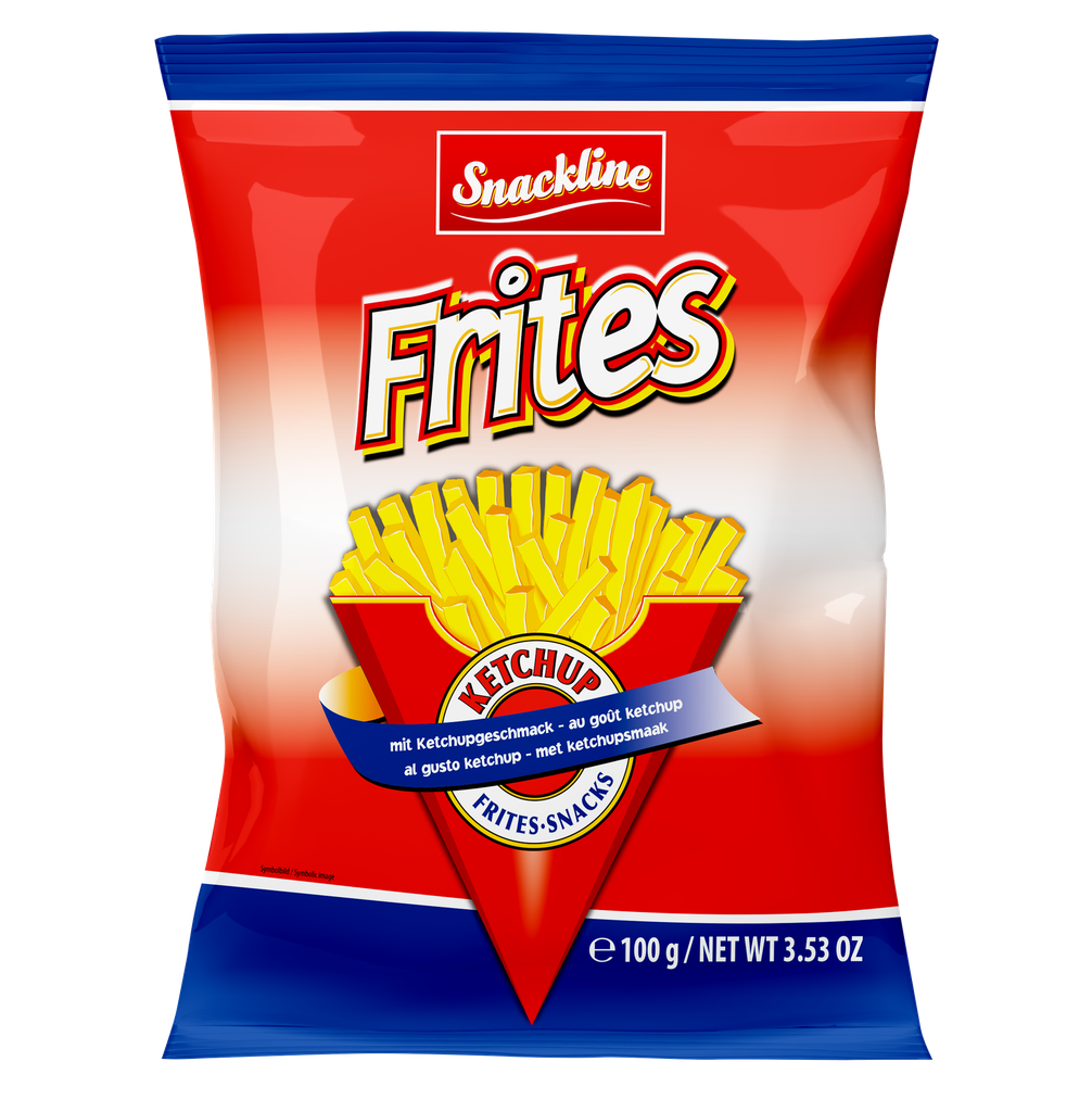 Frites-snacks with ketchup flavor 100g