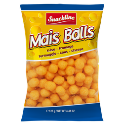 [84728] Cheese balls corn snack salted 125g