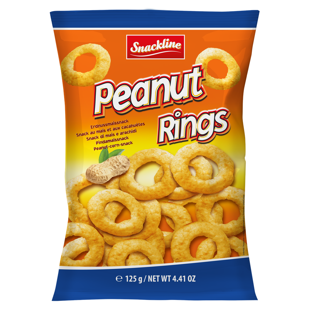 Peanut rings peanut corn snack 125g