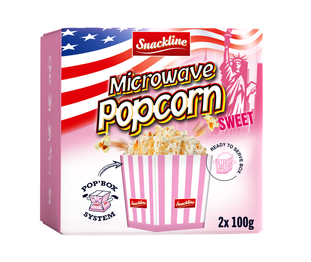 Microwave sweet popcorn 200g (2x100g)