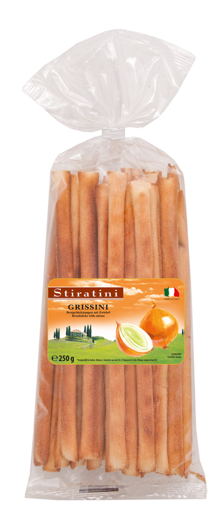 Grissini breadsticks with onion 250g