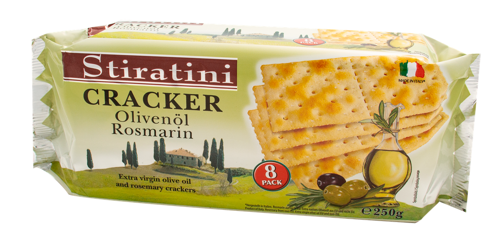 Crackers with olive oil & rosemary 250g