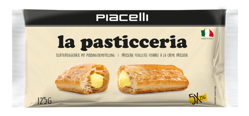 La Pasticceria - Puff pastry rolls with vanilla cream filling 125g