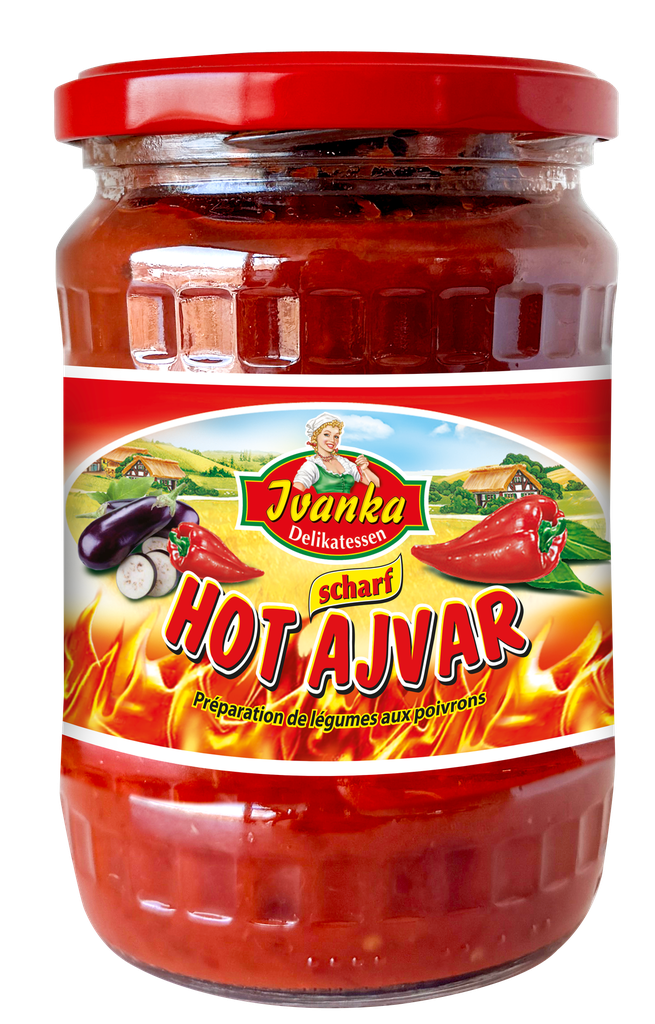 Ajvar hot paprika vegetable preparation 540g