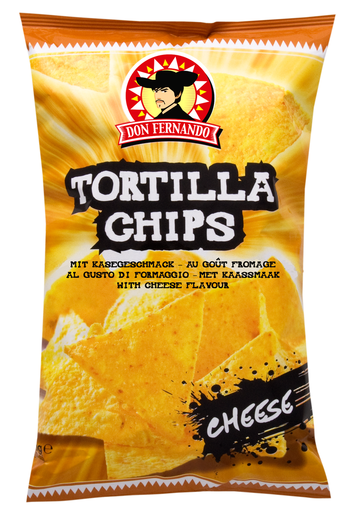 Tortilla chips with cheese flavour 200g