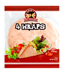 [95725] Wraps tomato Tortillas 240g (4x25cm)