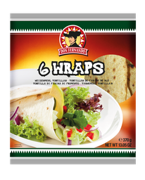 [85955] Wraps wheat flour tortillas 370g (6x25cm)