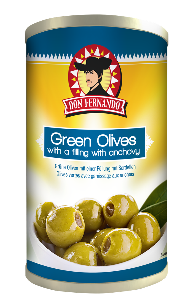 Green olives stuffed with anchovy paste 350g