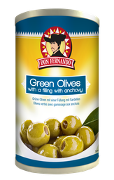 [85669] Green olives stuffed with anchovy paste 350g