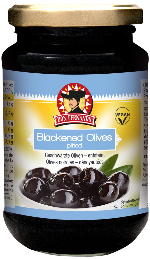 Blackened olives – pitted 350g