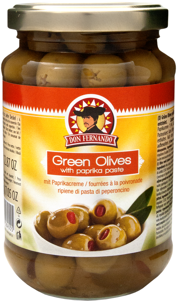 Green olives stuffed with paprika paste 350g