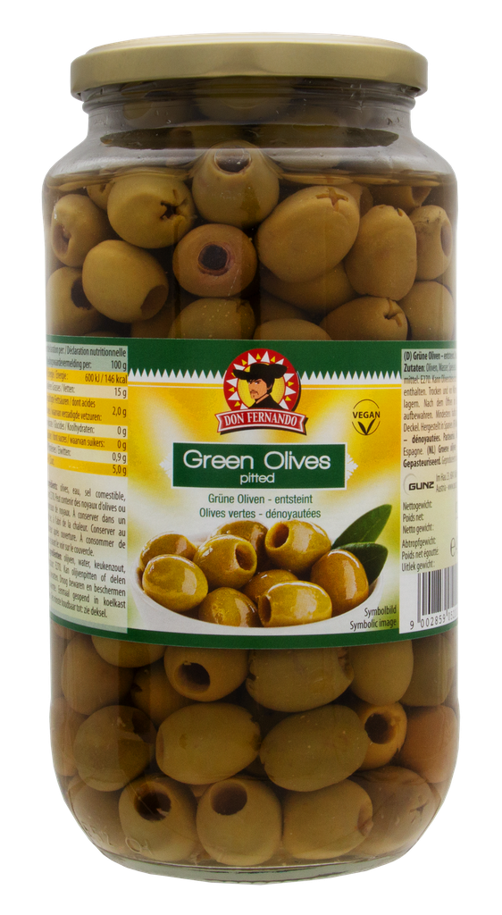 Green olives – pitted 920g